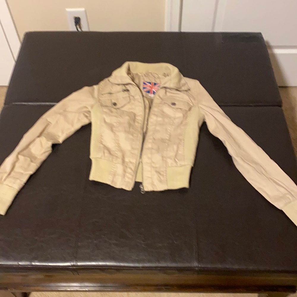 Tan bomber jacket
